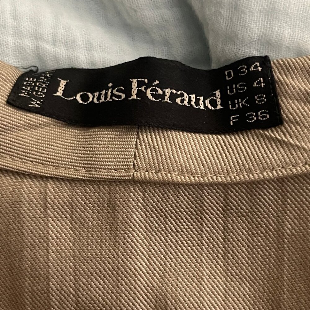 LOUIS FERAUD PLEATS ARCHIVAL SAFARI BUTTON UP SHIRT S - Picture 14 of 14